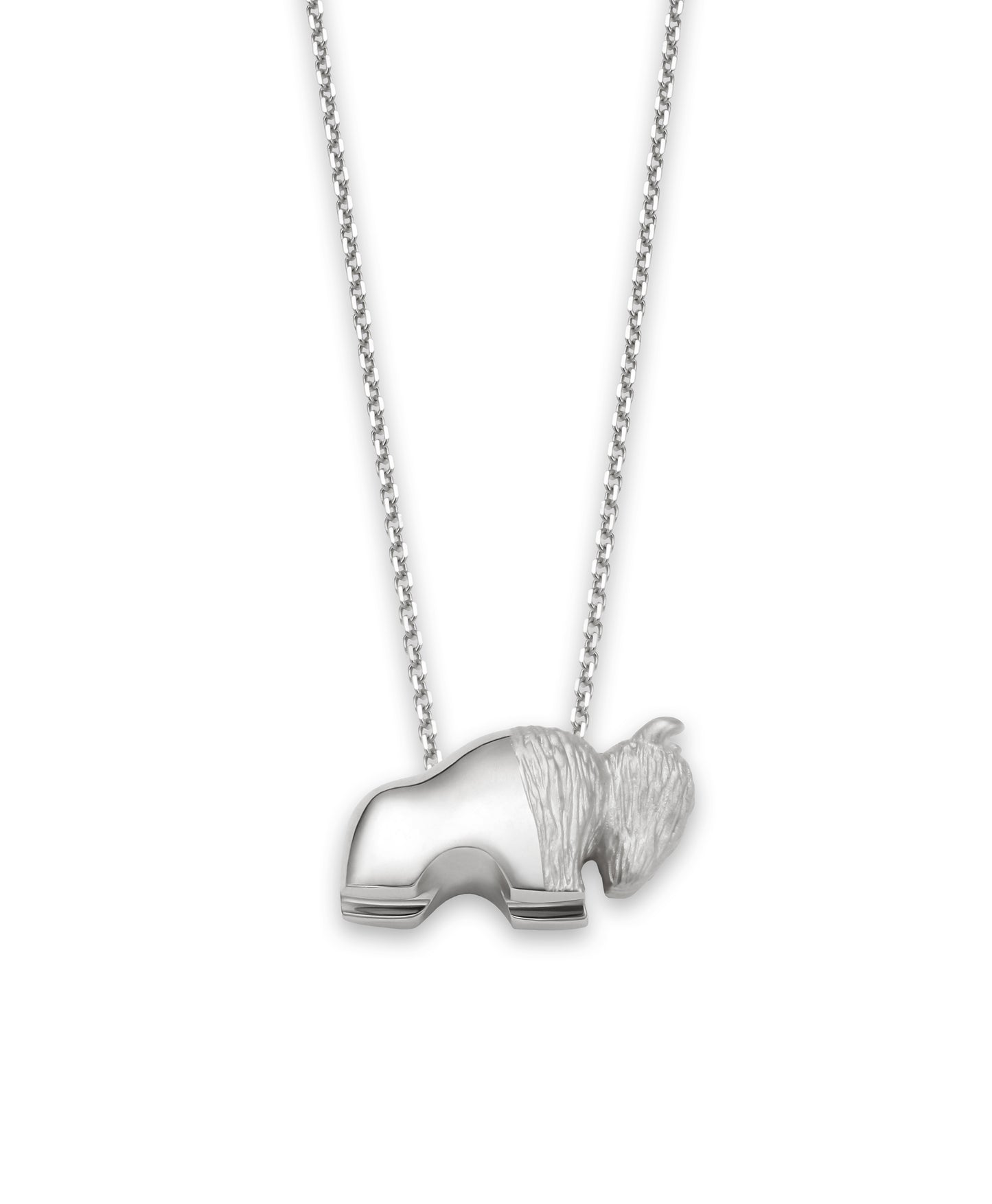 Silver Buffalo Kortz Necklace